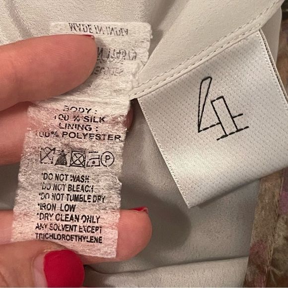 Lerario Beatriz silk chiffon watercolor dress - Picture 8 of 11